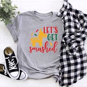 Let's Get Smashed Shirt, Cinco De Mayo Shirt, Sombrero Shirt, Mexican Shirt